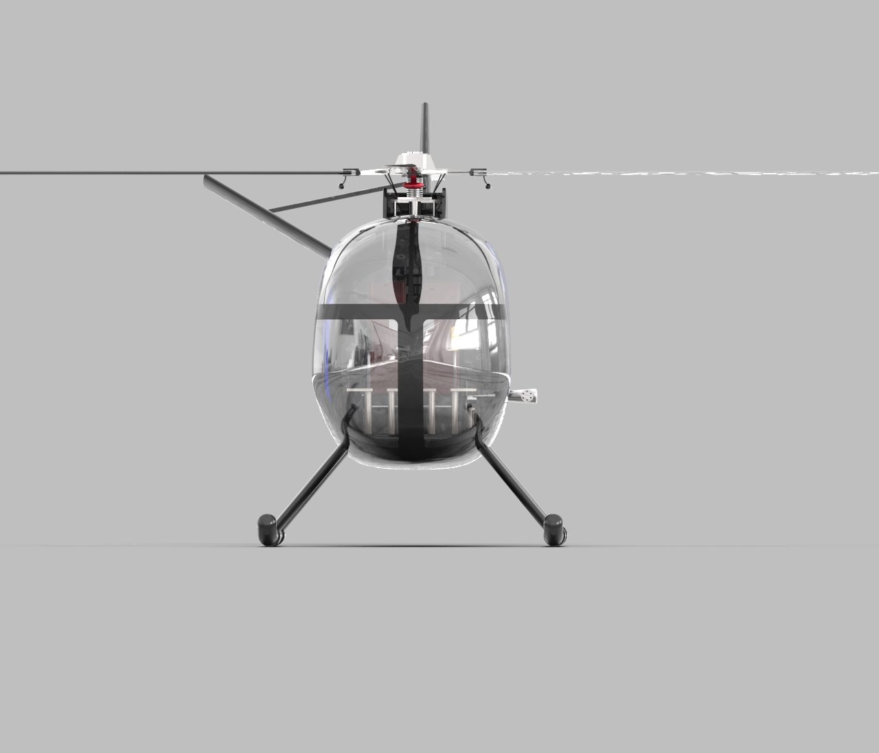 OH-6A直升机简易模型